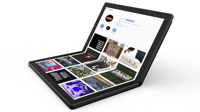Lenovo apresenta o primeiro portátil com ecrã dobrável do mundo