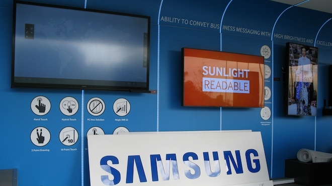 Samsung demonstra soluções de digital signage para diversos ambientes