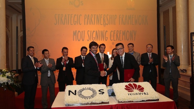Parceria estratégica entre NOS e Huawei