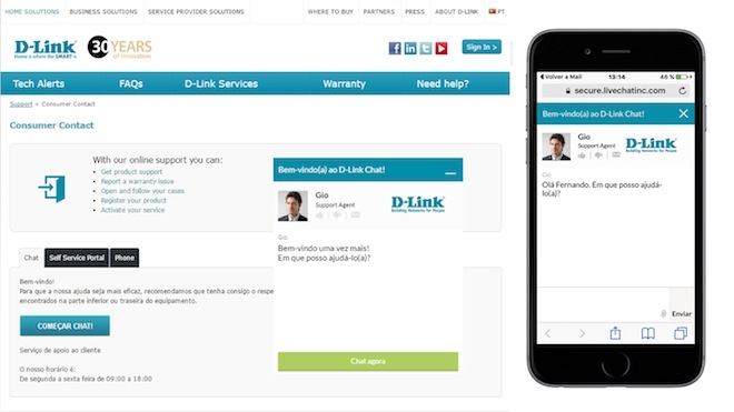 D-Link lança chat de suporte técnico