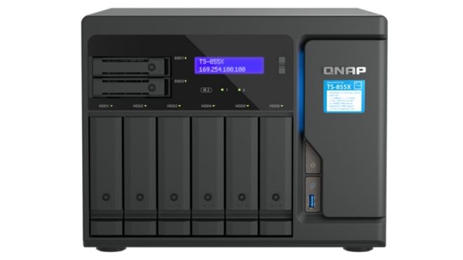 Qnap anuncia NAS TS-855X de alto desempenho para armazenamento híbrido de PME