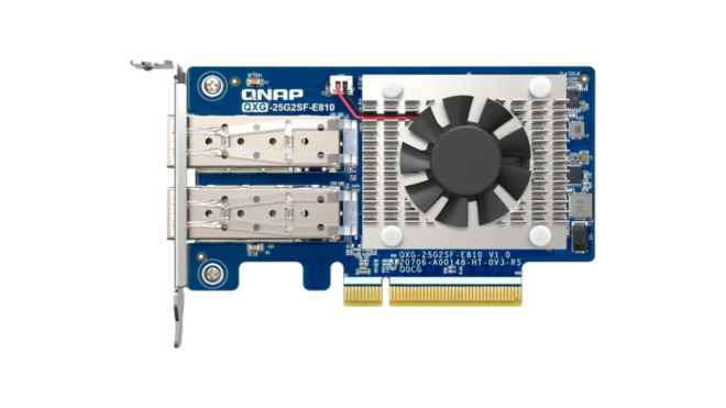 Qnap apresenta nova placa de expansão de rede 25GbE SFP28
