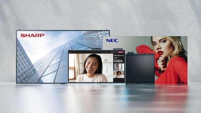 Sharp e NEC juntam-se para unificar linha de visual displays