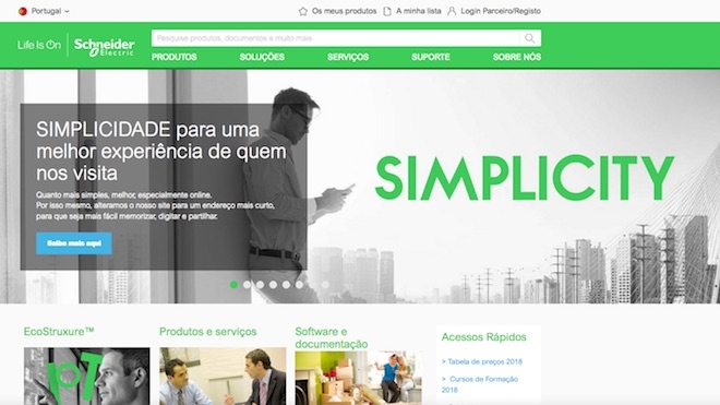 Schneider Electric simplifica acesso ao seu website com novo domínio