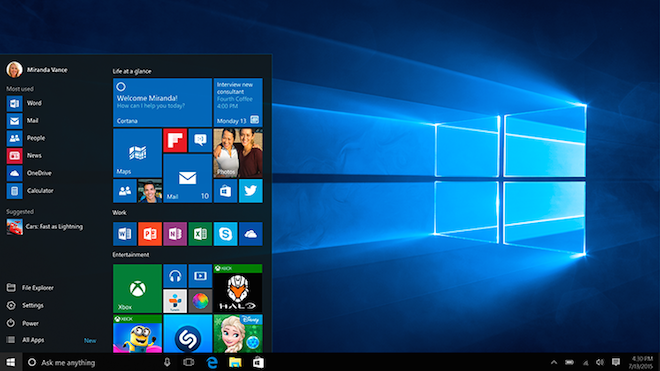 Windows 10 teve estreia modesta no Canal europeu