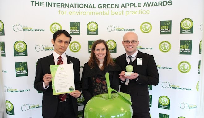 Canon distinguida nos International Green Apple Awards
