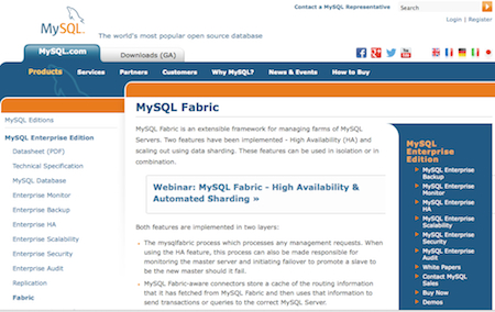 Oracle Introduz MySQL Fabric