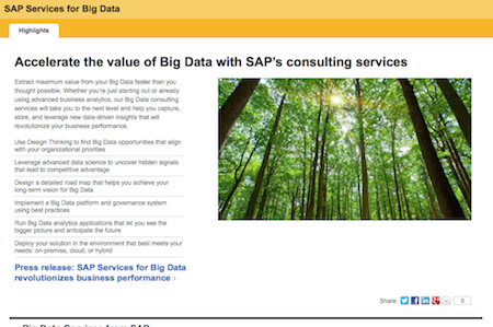 Tecnologia Big Data da SAP Inova Empresas e Desportos