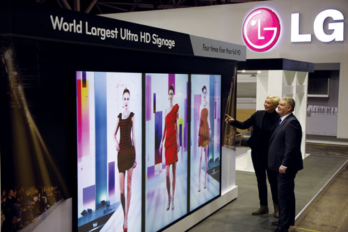 LG: novidades em digital signage na ISE 2015 